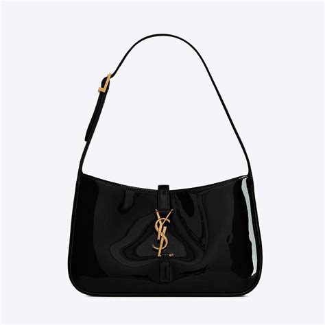 ysl tribute bag patent leather|YSL hobo bag sizes.